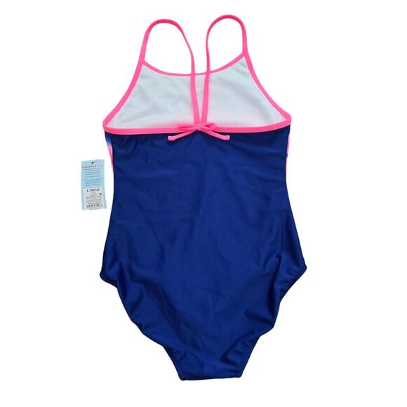 Cat & Jack Girls One Piece Swimsuit  Size L 10 12 Multicolor Rainbow NWT - Picture 4 of 6